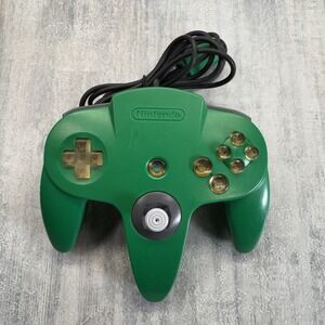 Nintendo 64 Controller Green Official N64 OEM Clear Buttons Tight Stick Tested